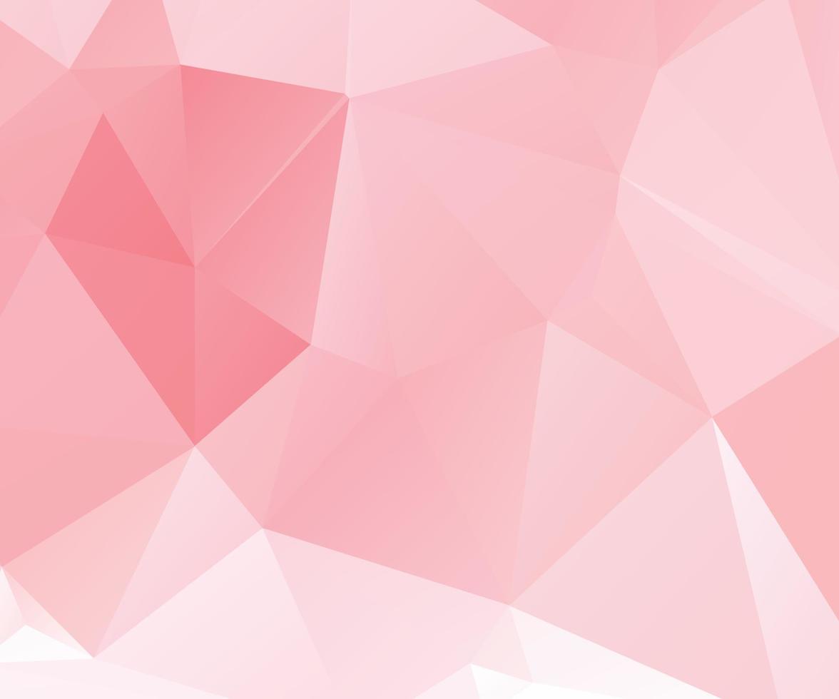 Abstract Pink Color Polygon Background Design, Abstract Geometric Origami Style With Gradient. Presentation,Website, Backdrop, Cover,Banner,Pattern Template vector