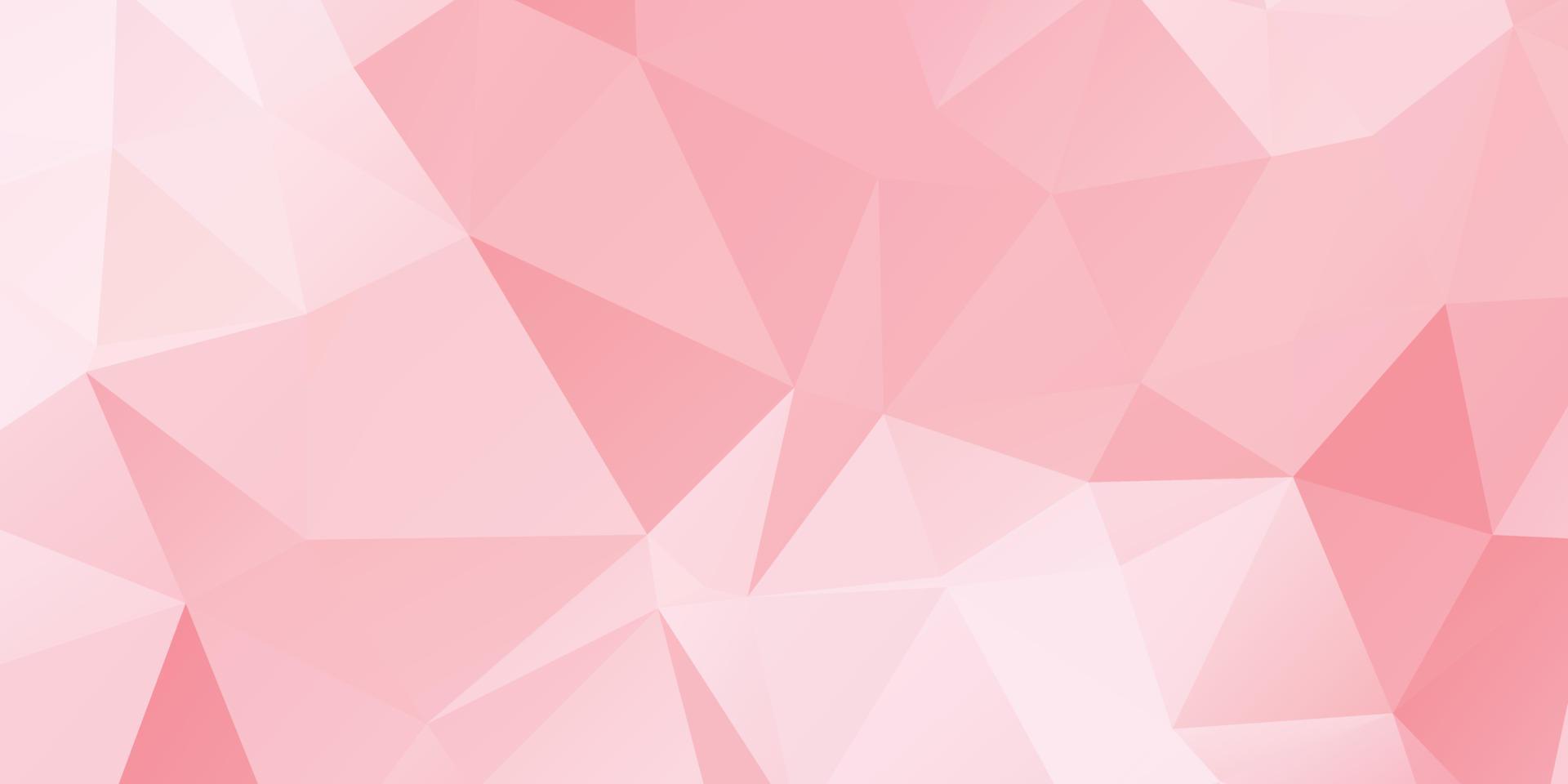 Abstract Pink Color Polygon Background Design, Abstract Geometric Origami Style With Gradient. Presentation,Website, Backdrop, Cover,Banner,Pattern Template vector
