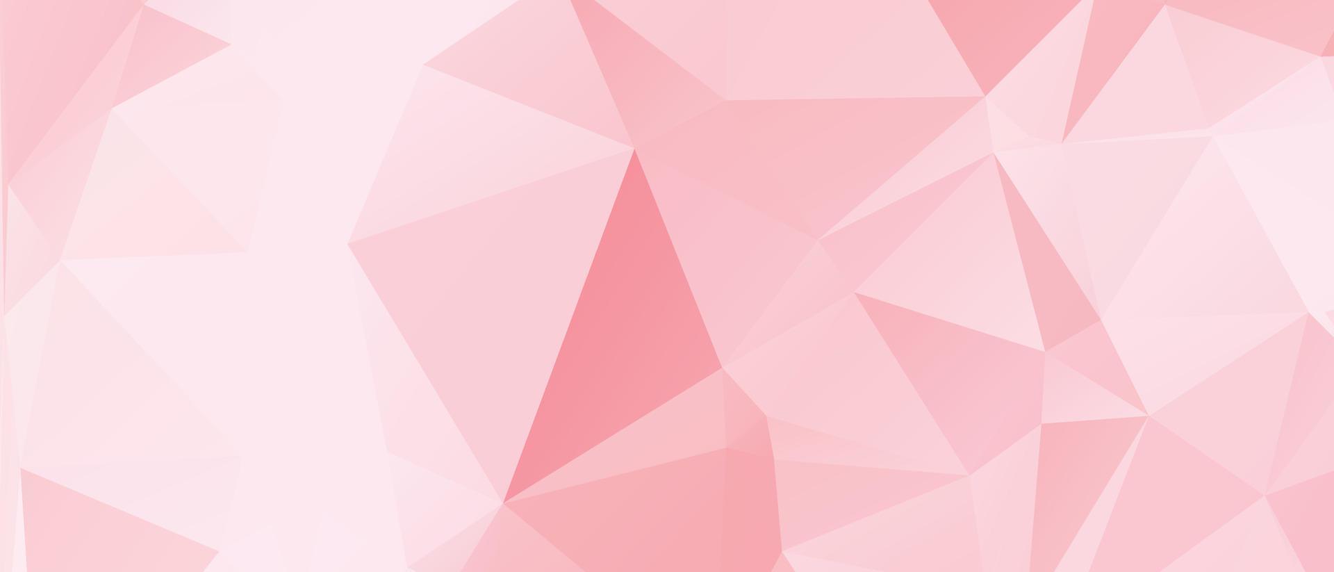 Abstract Pink Color Polygon Background Design, Abstract Geometric Origami Style With Gradient. Presentation,Website, Backdrop, Cover,Banner,Pattern Template vector