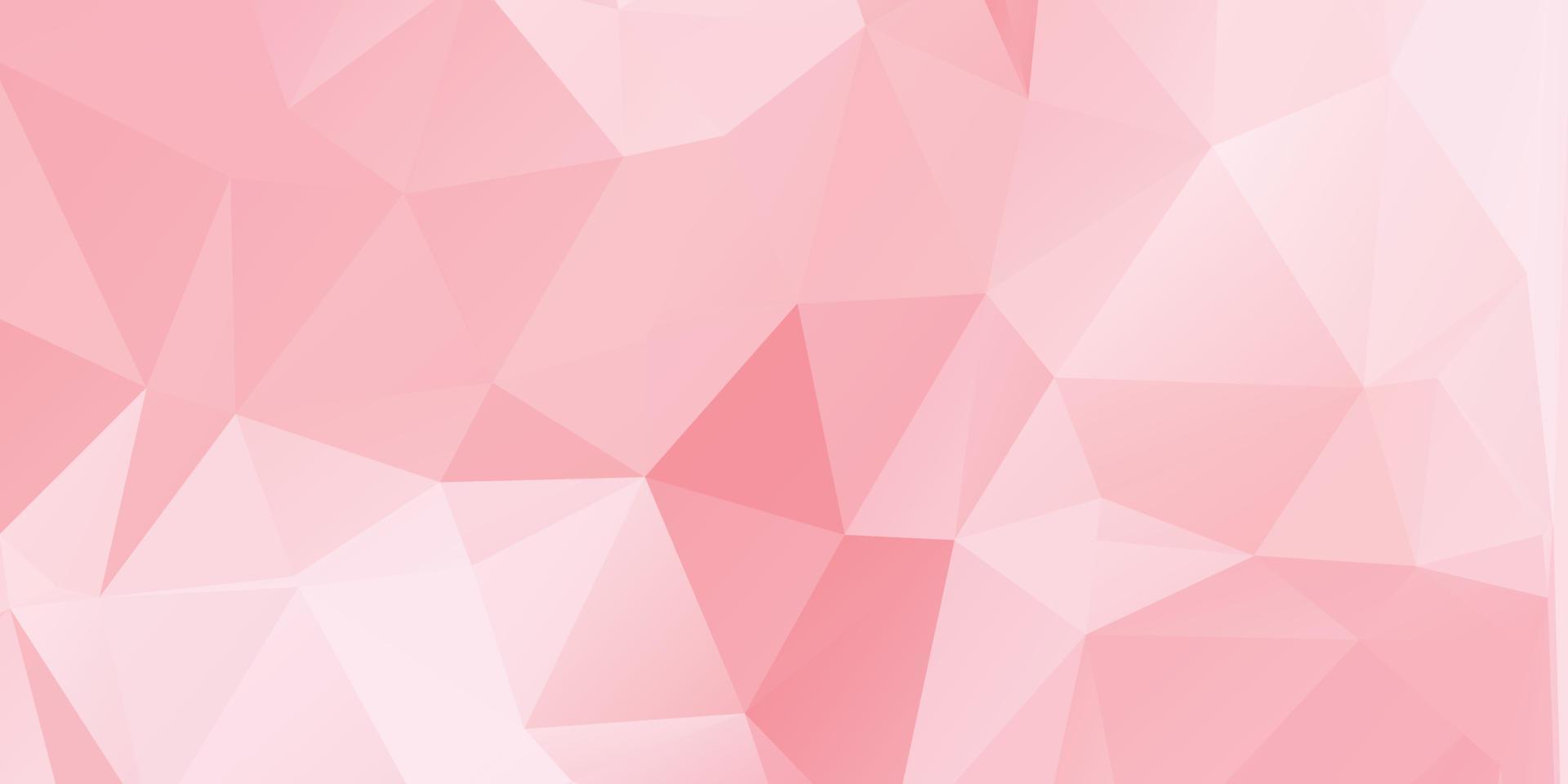 Abstract Pink Color Polygon Background Design, Abstract Geometric Origami Style With Gradient. Presentation,Website, Backdrop, Cover,Banner,Pattern Template vector