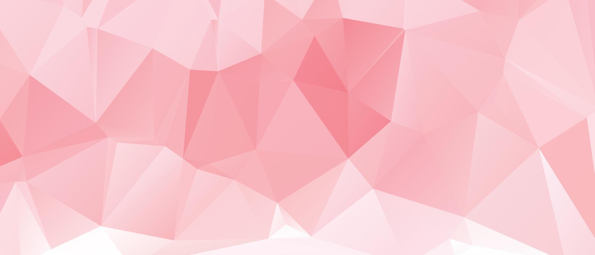 Abstract Pink Color Polygon Background Design, Abstract Geometric Origami Style With Gradient. Presentation,Website, Backdrop, Cover,Banner,Pattern Template vector