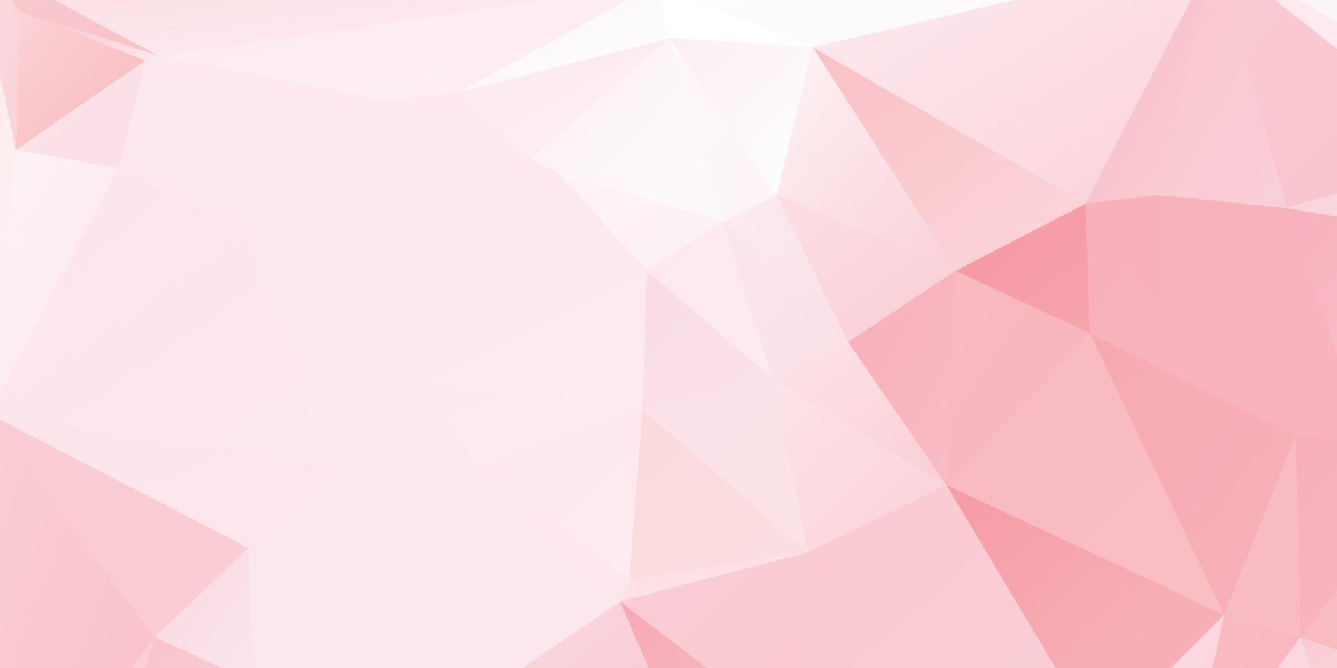 Abstract Pink Color Polygon Background Design, Abstract Geometric Origami Style With Gradient. Presentation,Website, Backdrop, Cover,Banner,Pattern Template vector