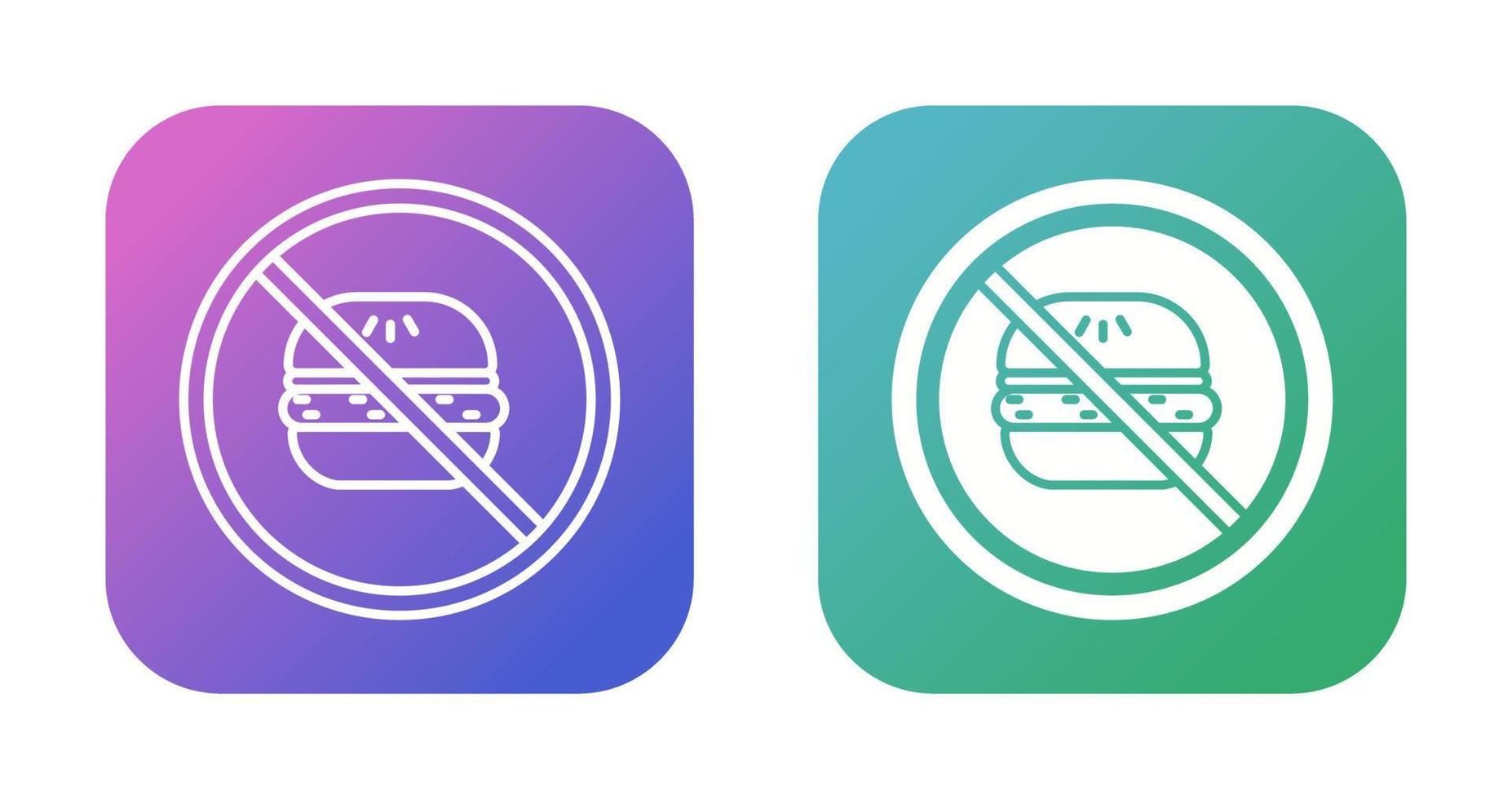 No Eating Vector Icon