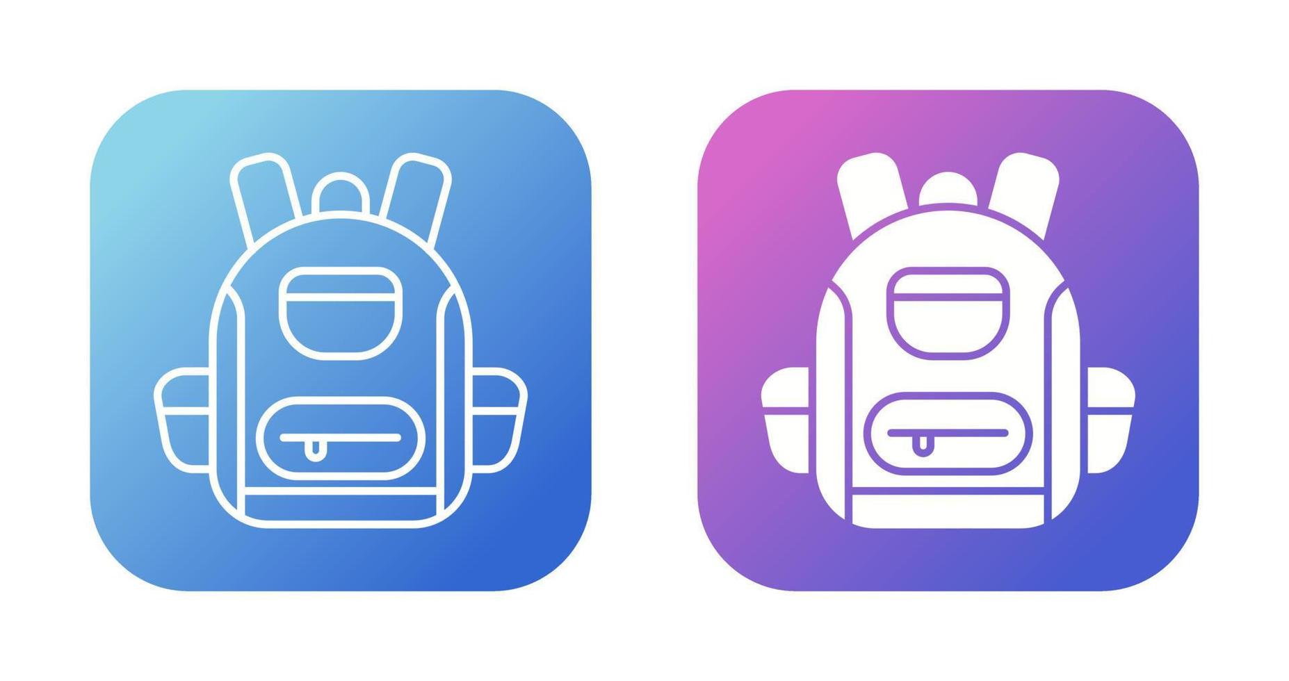 Backpack Vector Icon