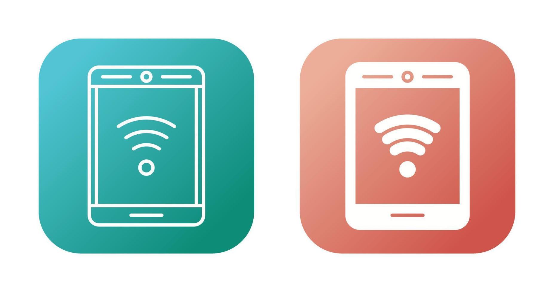 Phone With Signal Vector Icon