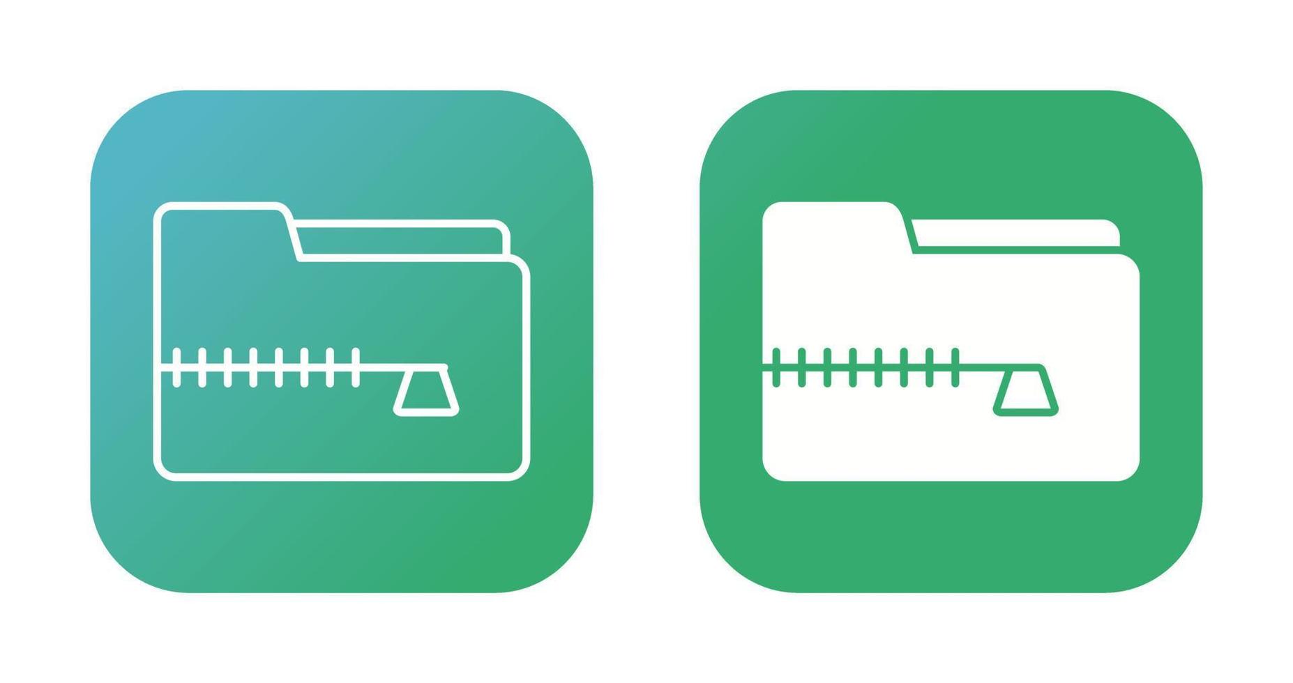 Zip File Vector Icon