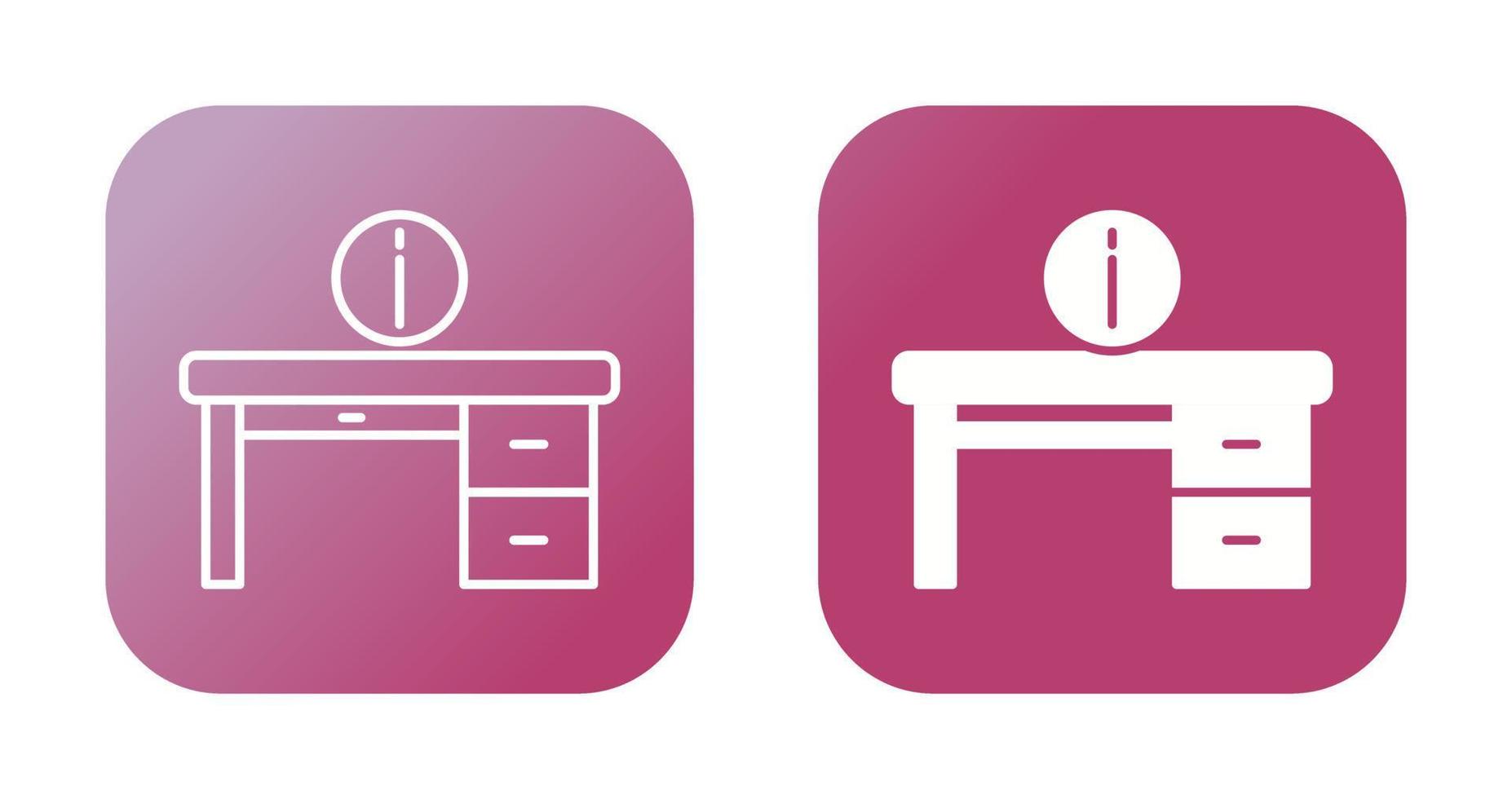 Information Desk Vector Icon