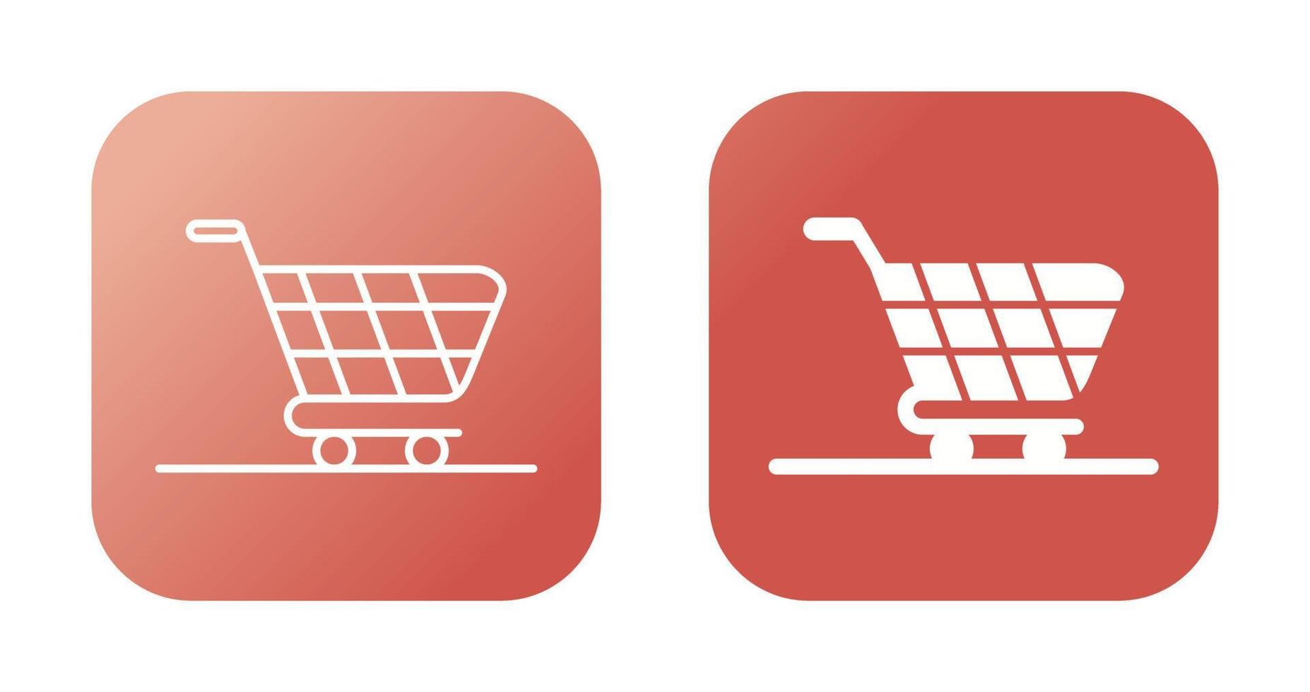 icono de vector de carrito de compras