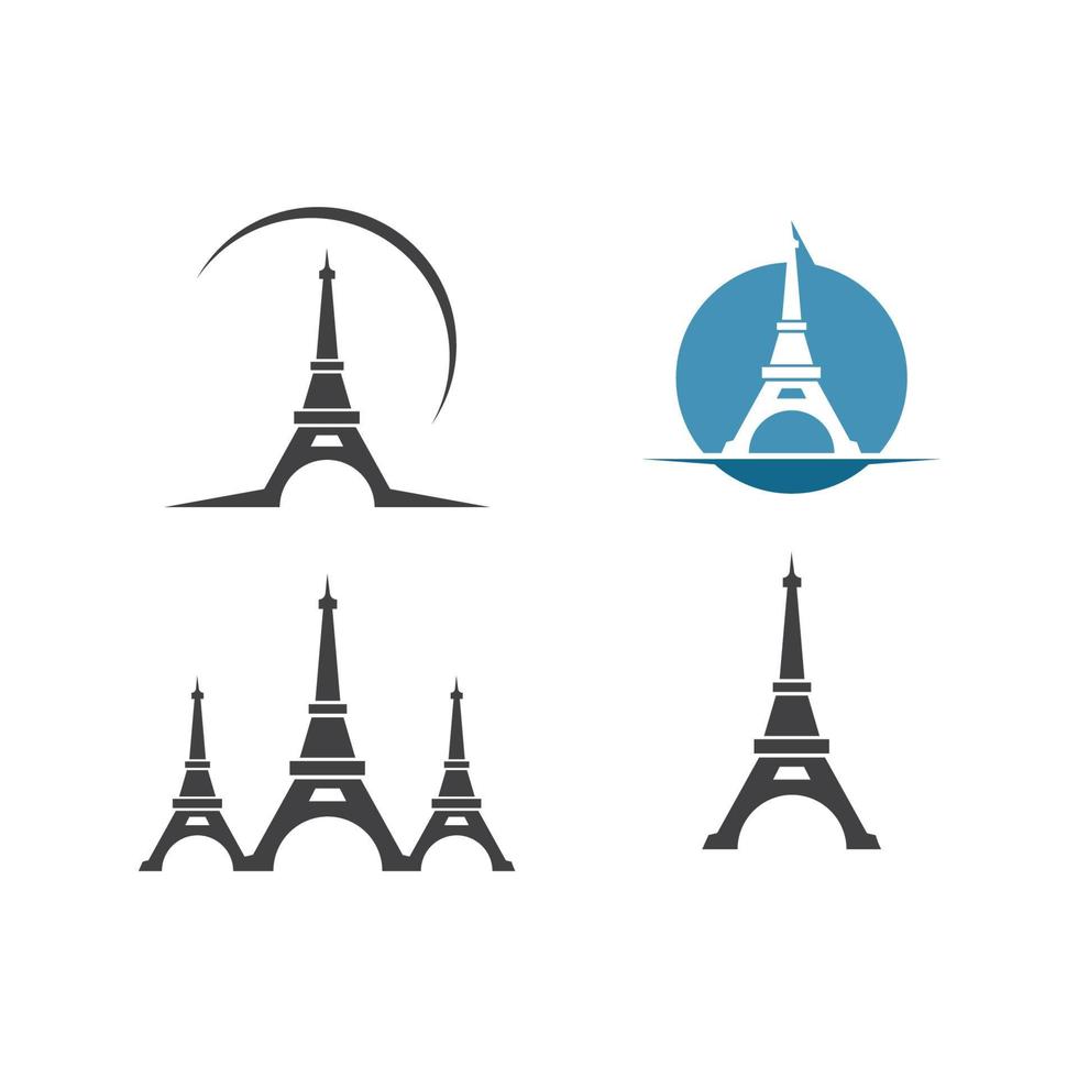 eiffel tower icon vector illustration