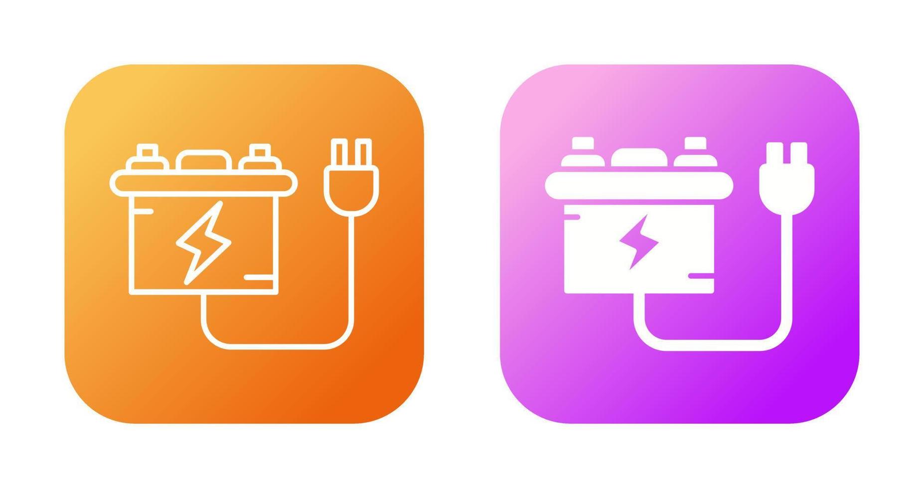 Battery charger Vector Icon