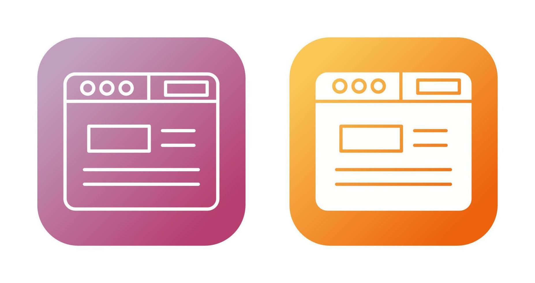 Webpage Vector Icon