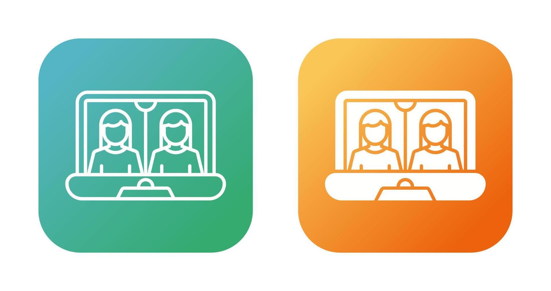 Online Meeting Vector Icon