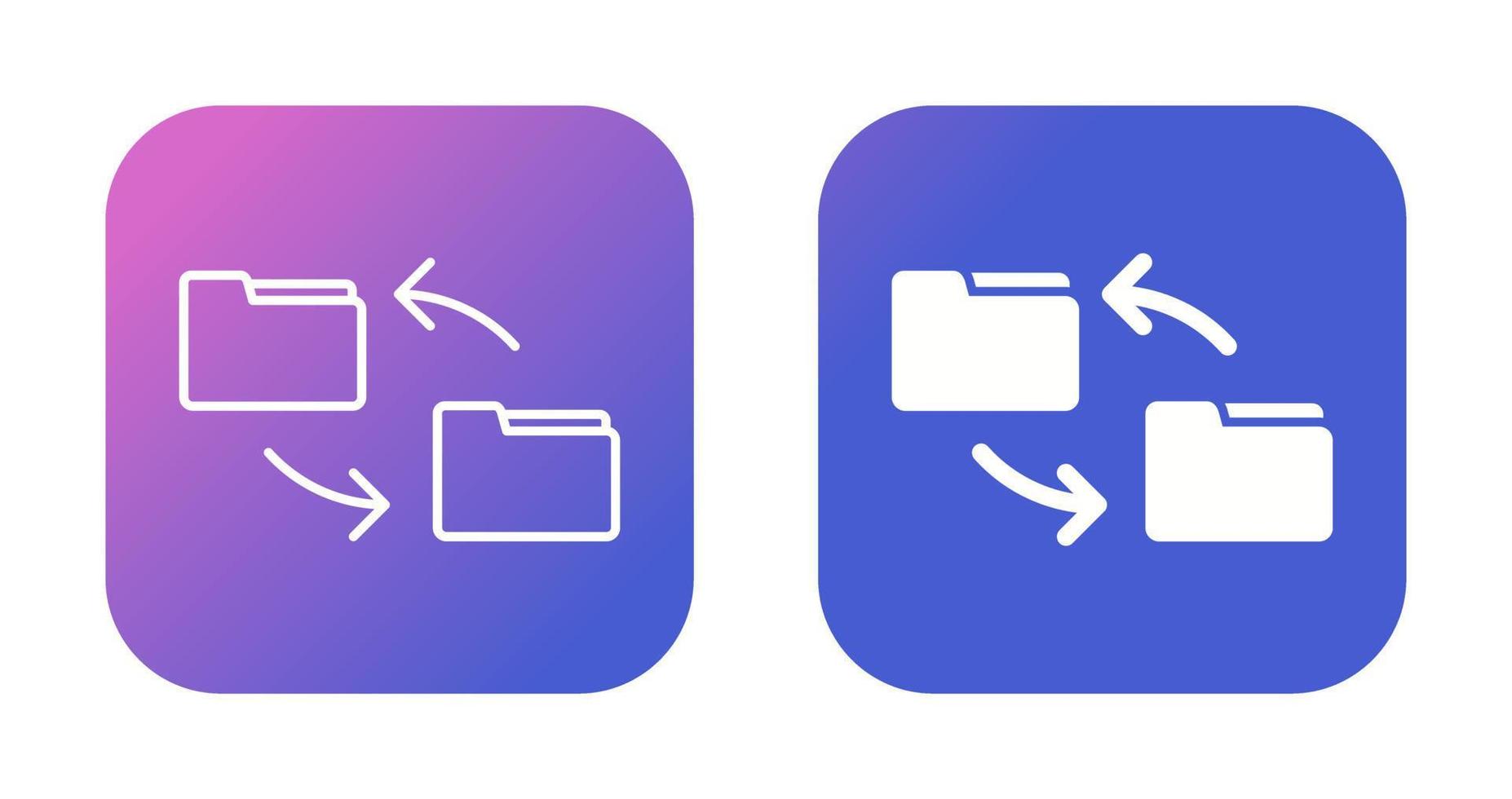 File Transfer Vector Icon