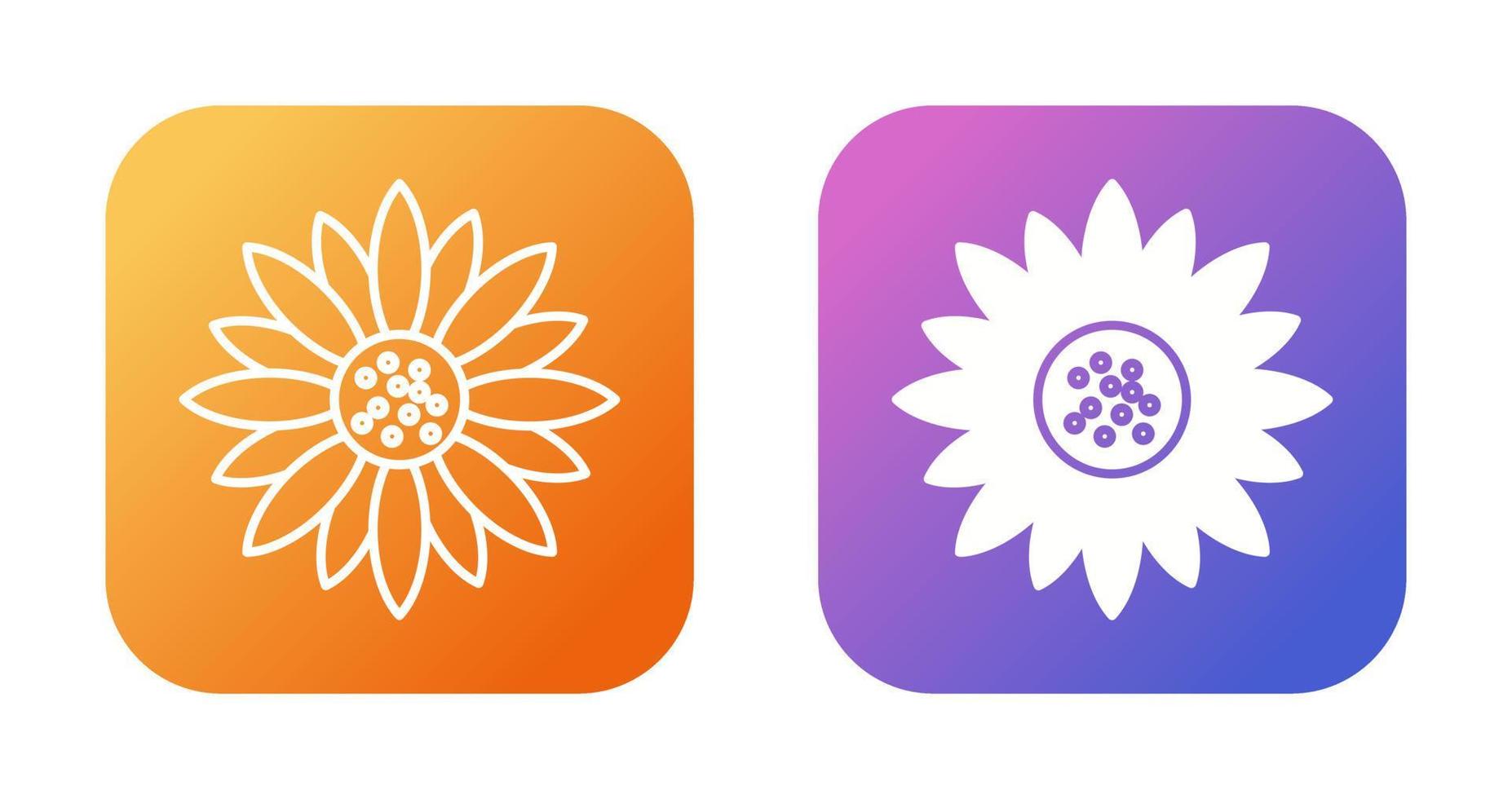 Sunflower Vector Icon