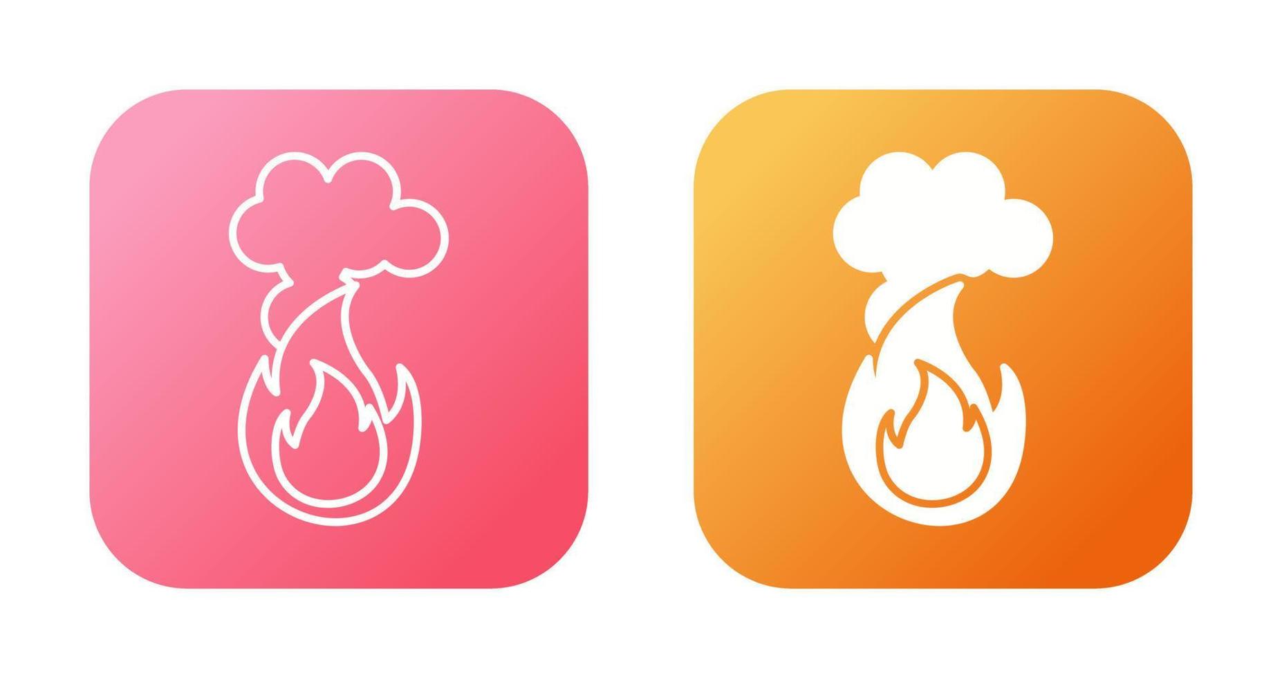 Fire Pollution Vector Icon