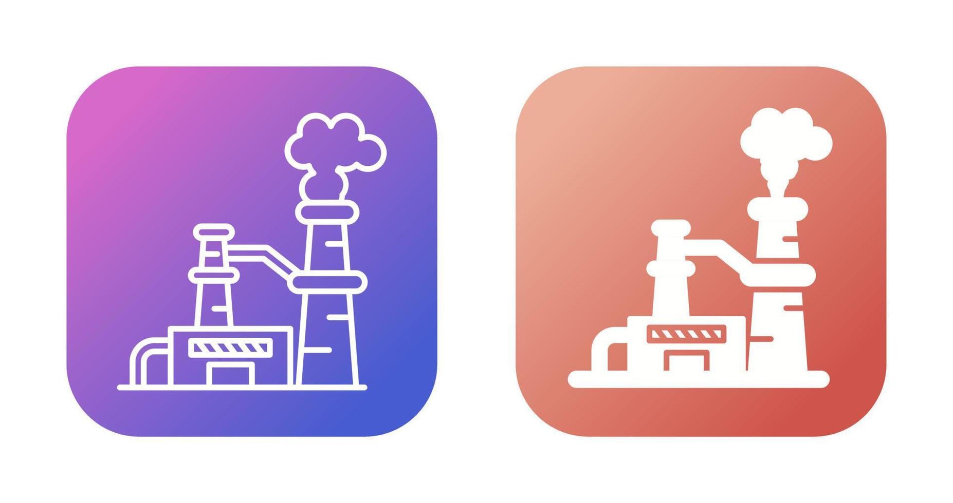 Nuclear Plant Vector Icon