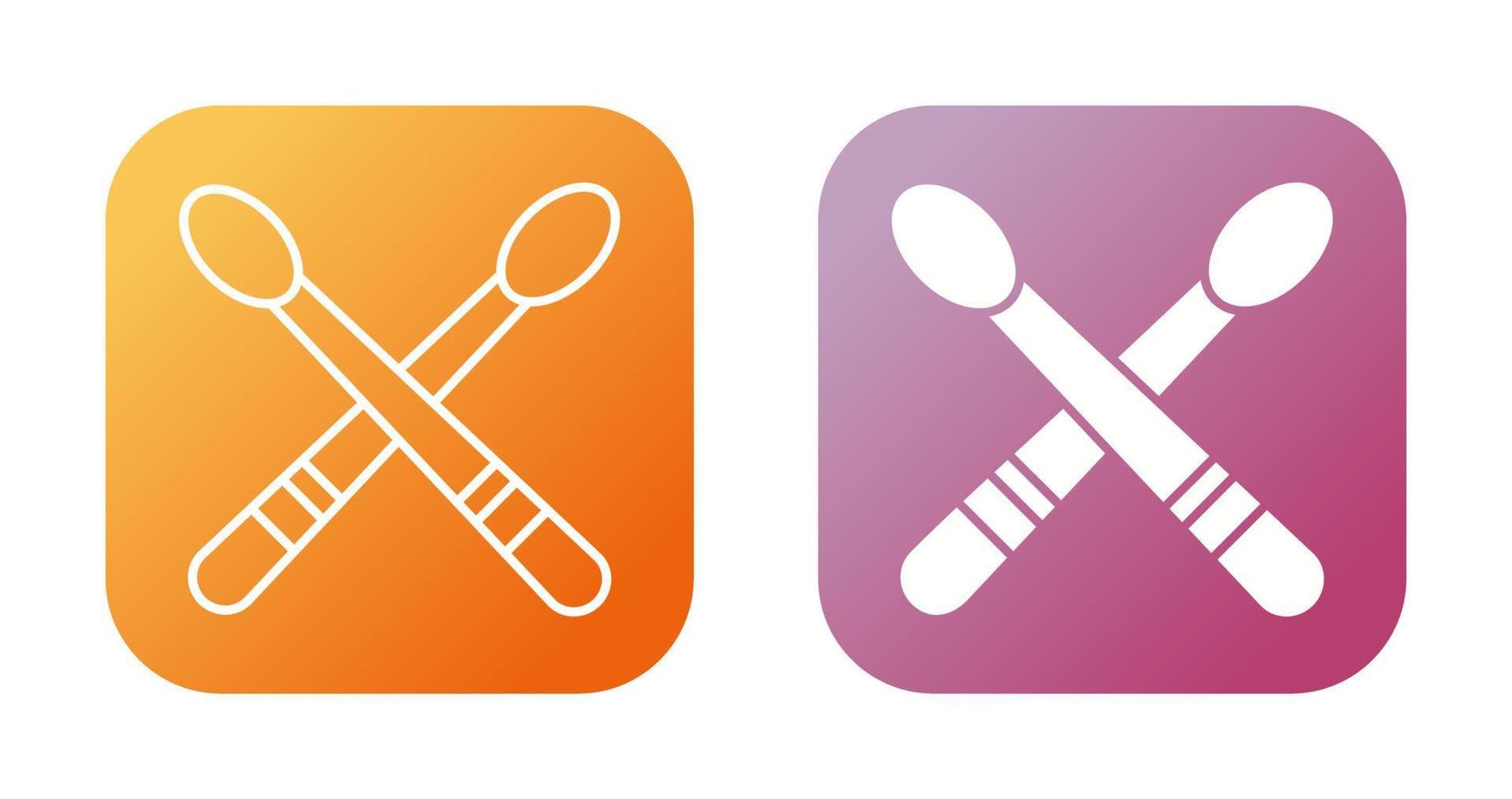 Drumsticks Vector Icon