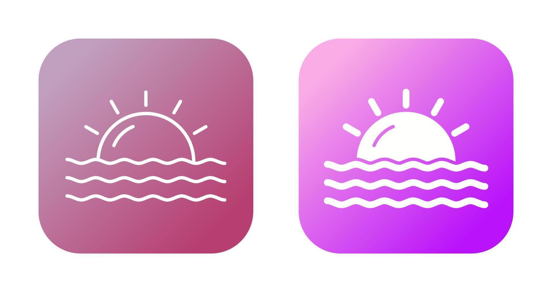 Sunset Vector Icon