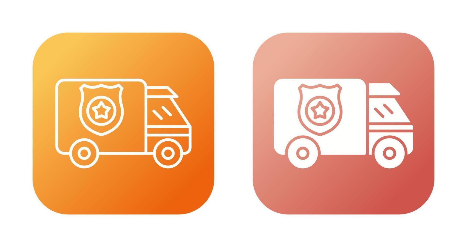 Police Van Vector Icon