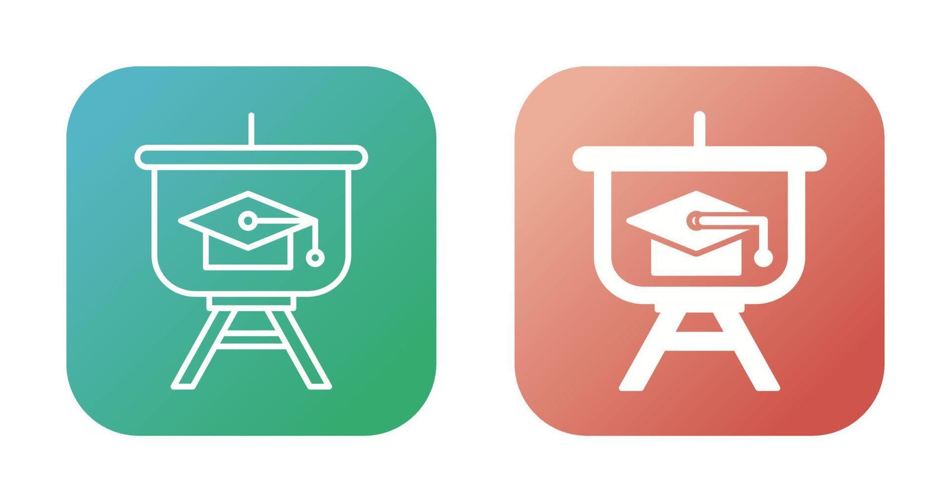 Graduation Presentation Vector Icon