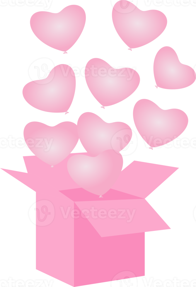 Love pink balloon PNG