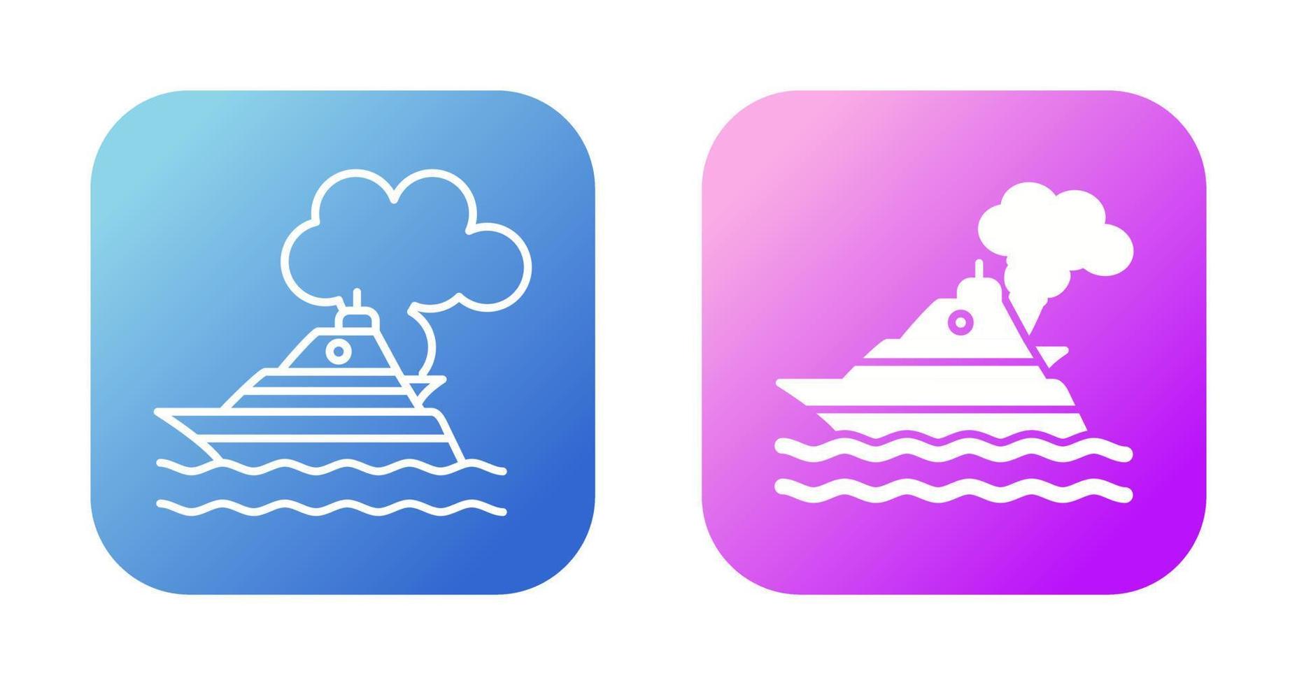 Ship Pollution Vector Icon