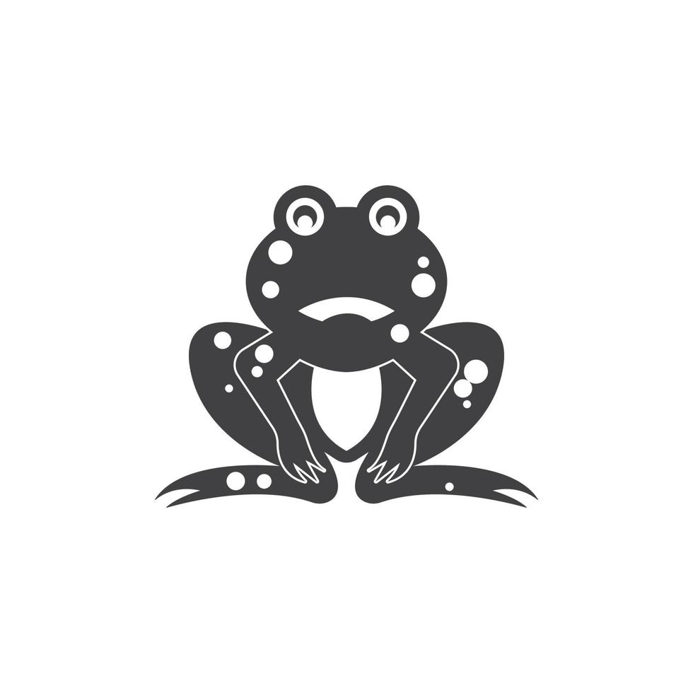 Frog Logo Template vector illustration