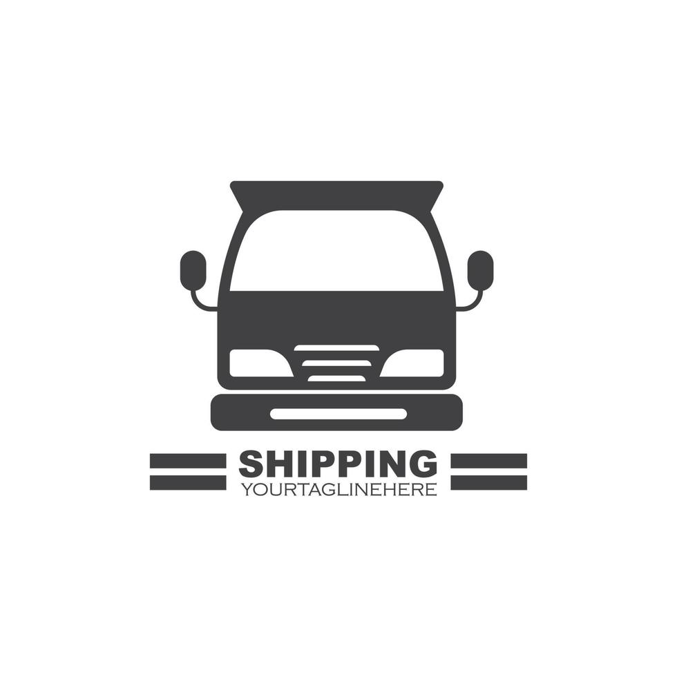 truck icon logo vector illustration design