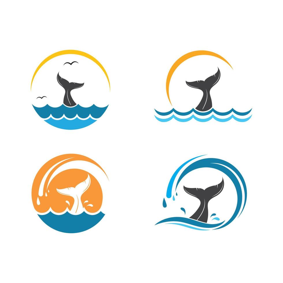 ballena cola icono vector ilustración diseño