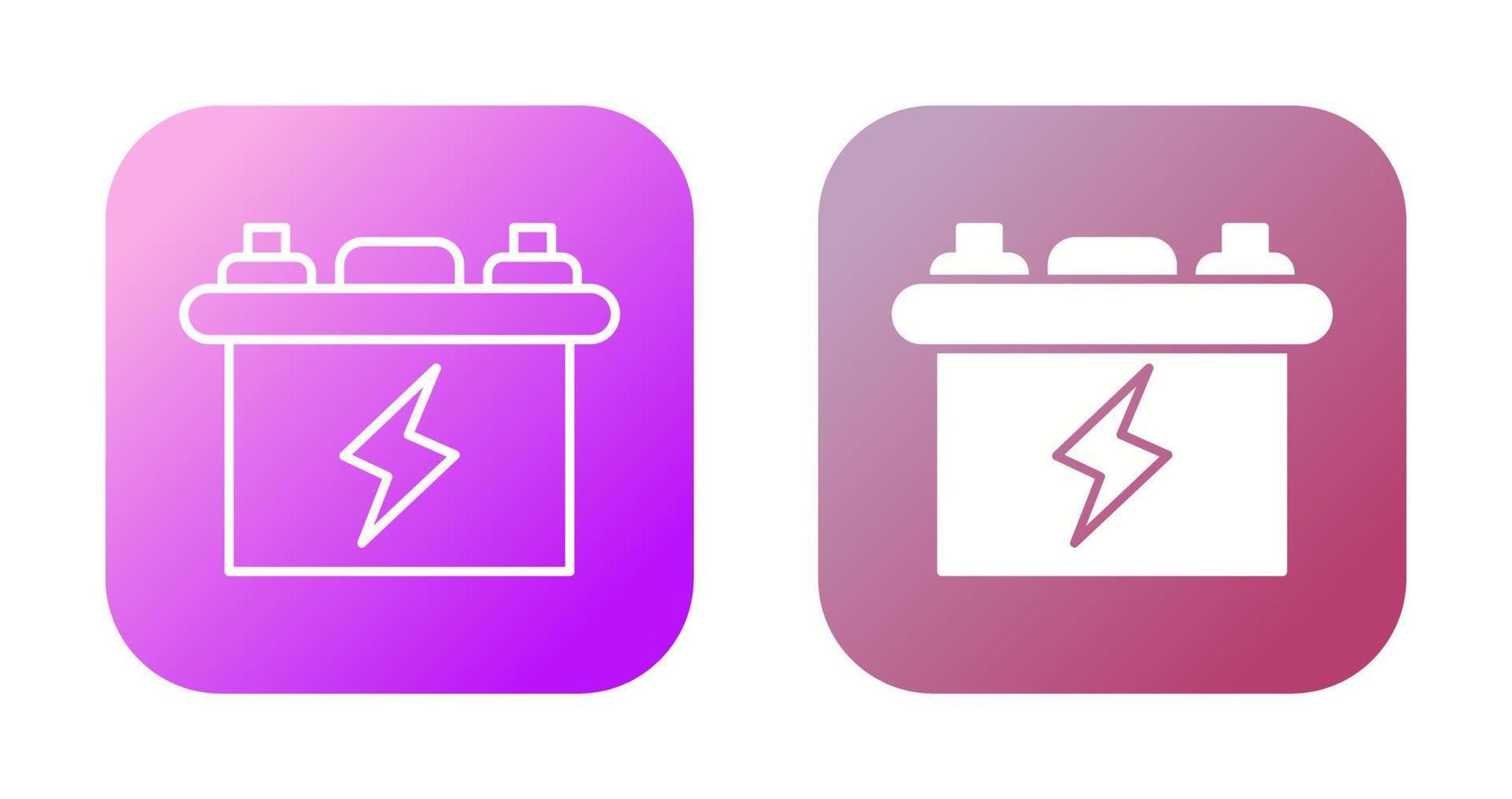 icono de vector de batería