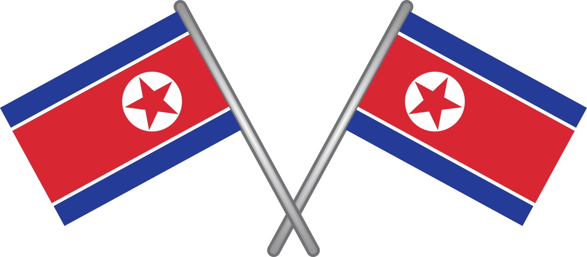 norr korea flagga png