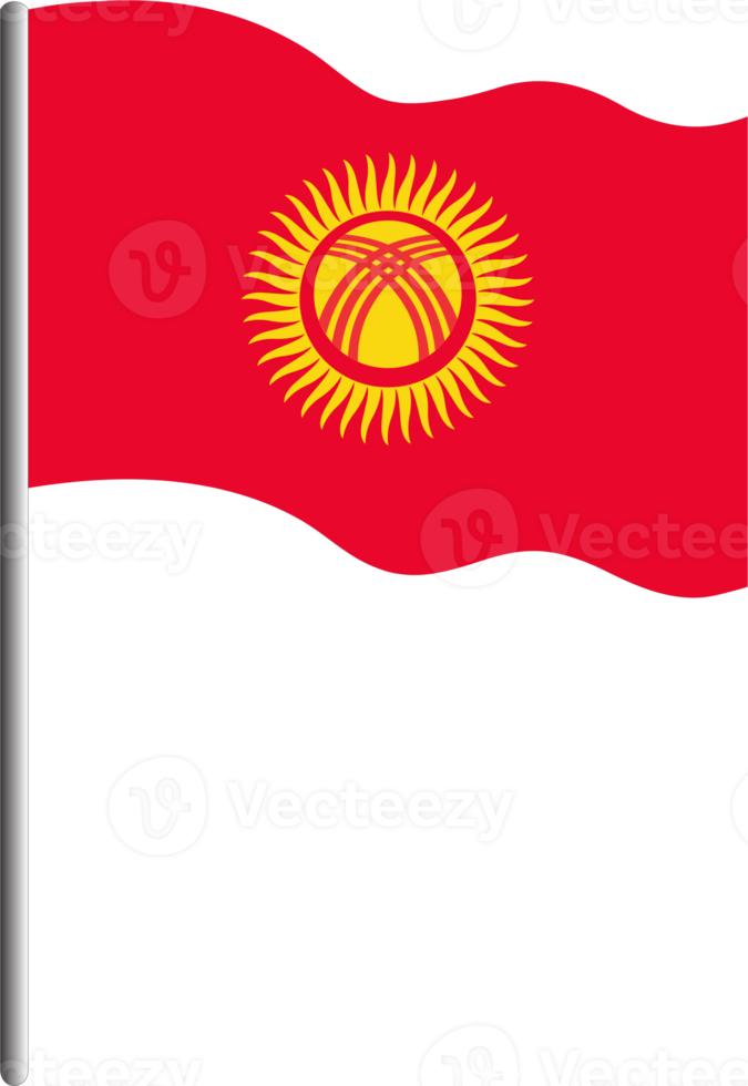 Kirgizië vlag PNG