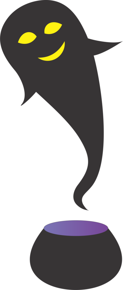 The ghost in the Halloween night PNG