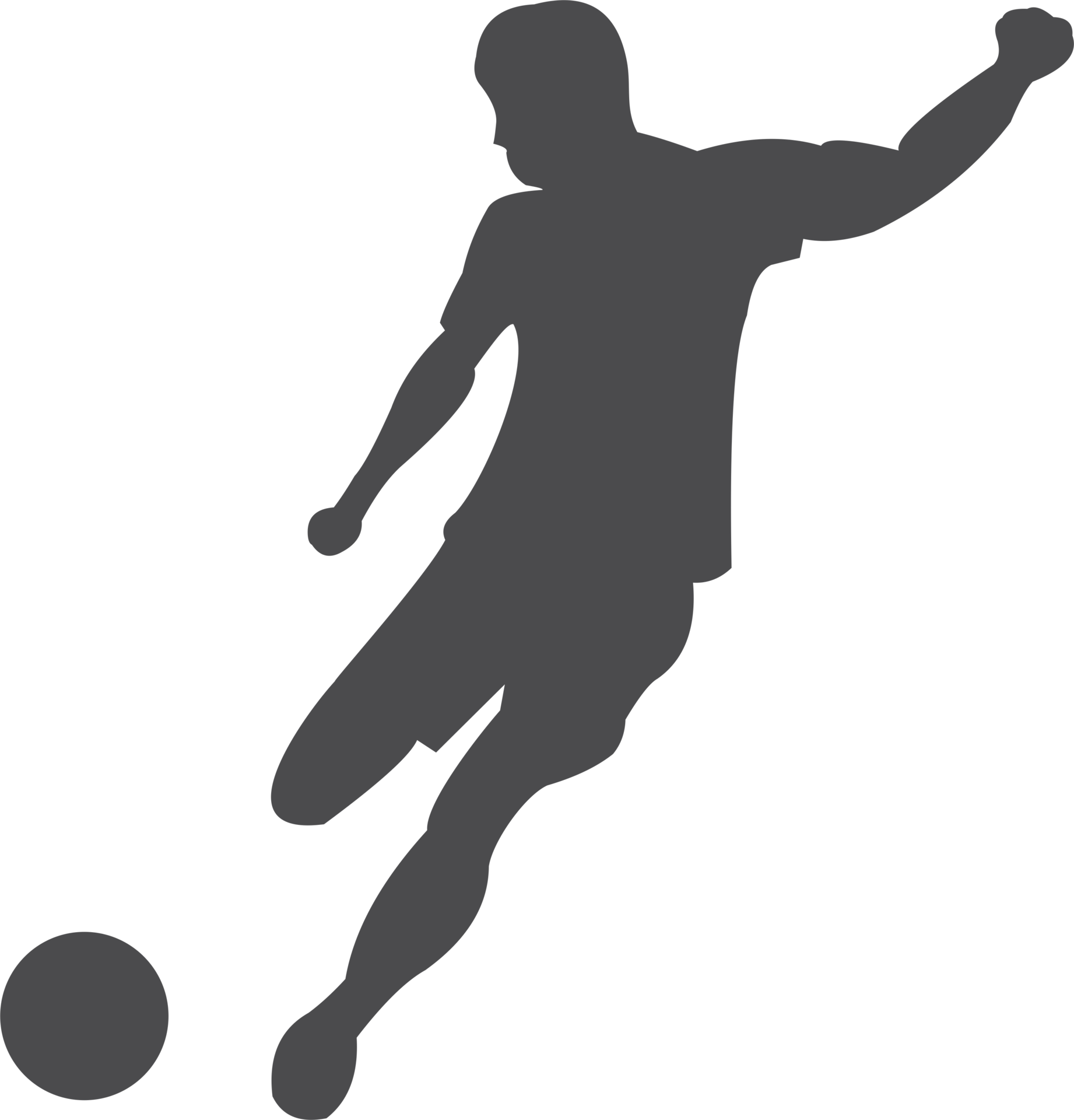 The man football player silhouette PNG 22102123 PNG