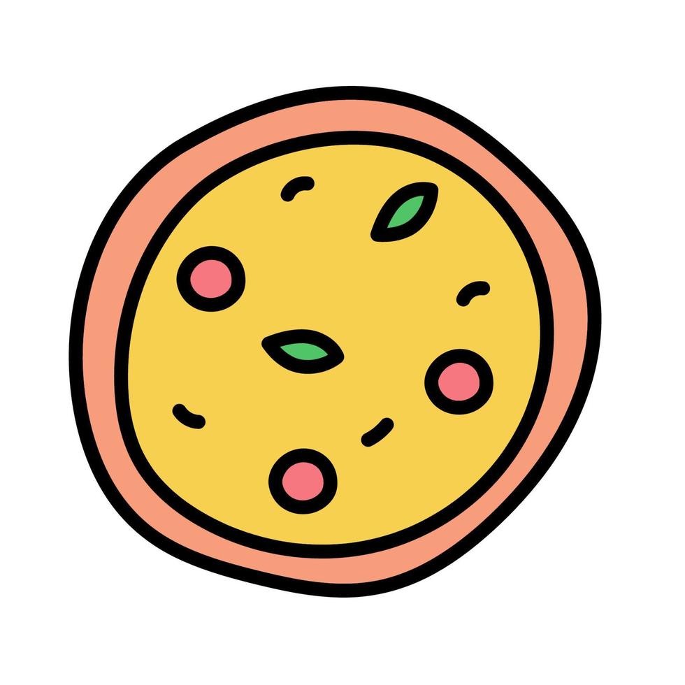 icono de comida de pizza vector