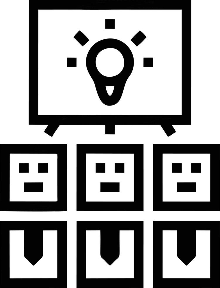 Idea solution icon symbol vector image. Illustration of the creative innovation concept design. EPS 10