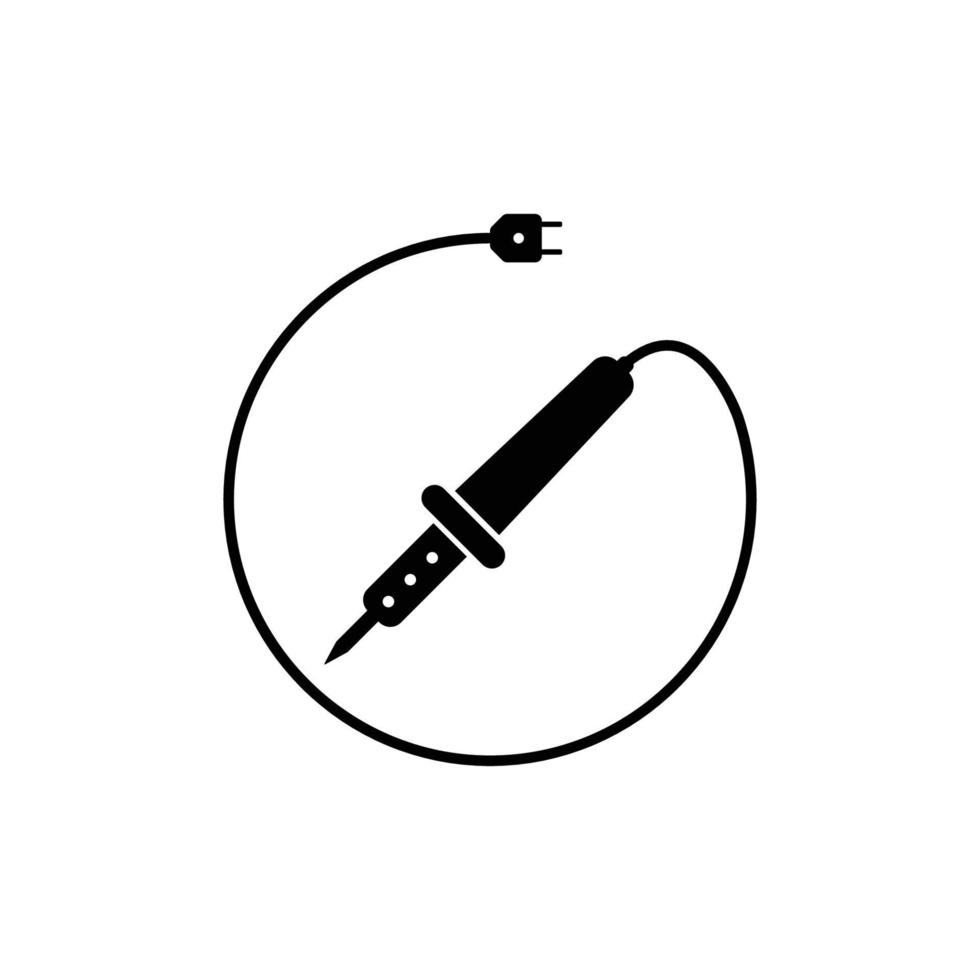 Vector illustration of soldering iron logo template 22102362 Vector Art