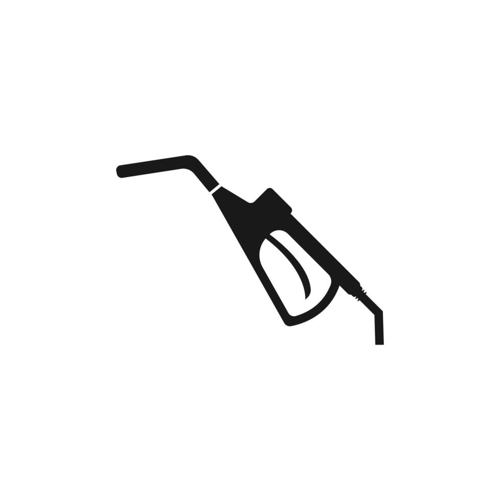 Gasoline pump nozzle vector logo template.