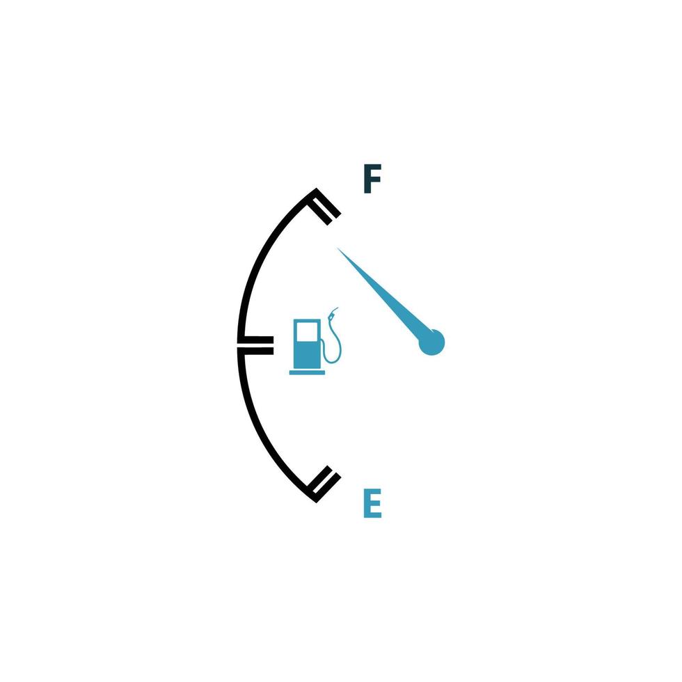 vector ilustración combustible indicador logo modelo
