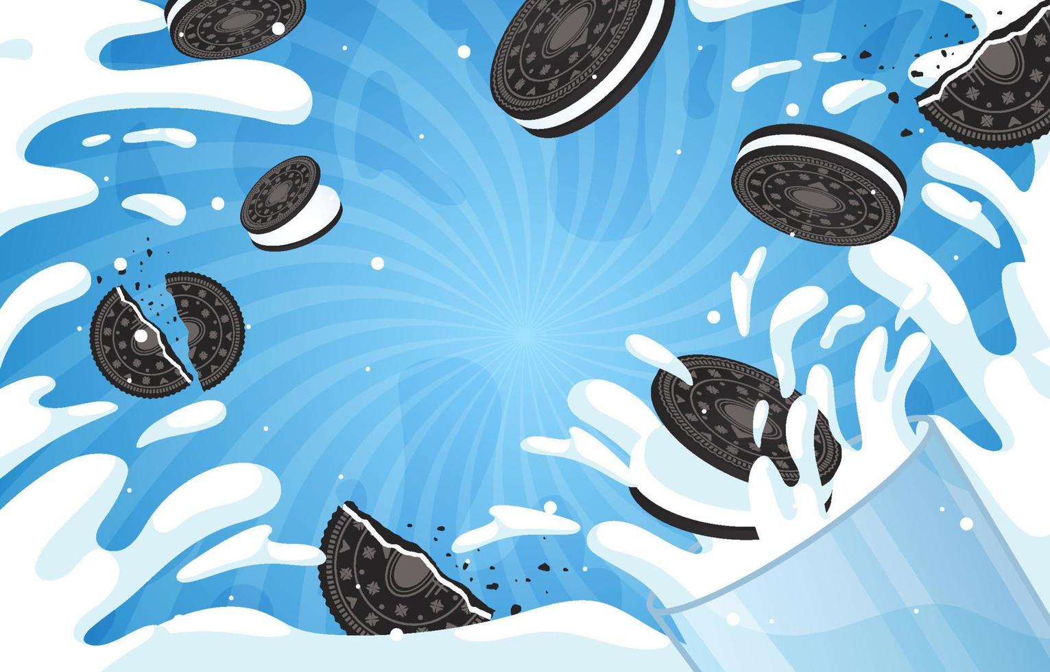 Cookies Day Playful Background vector
