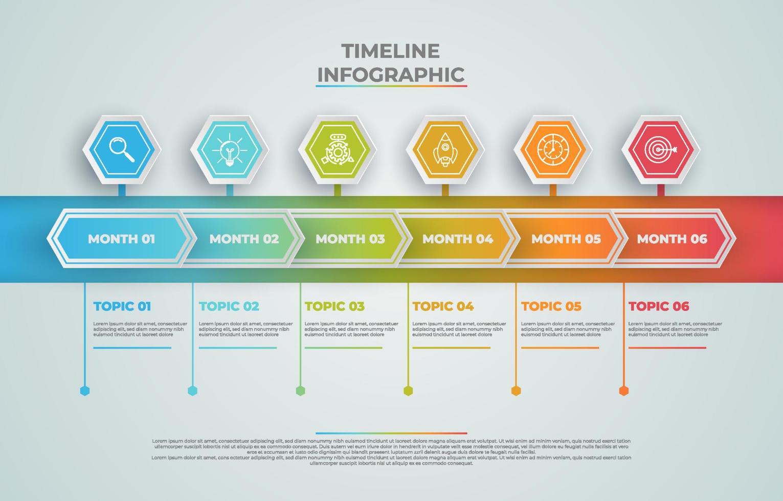 Timeline Infographic Background vector