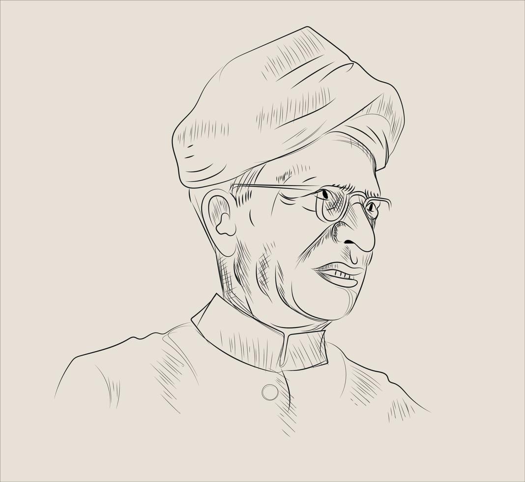 sketch of Dr Radhakrishnans vector
