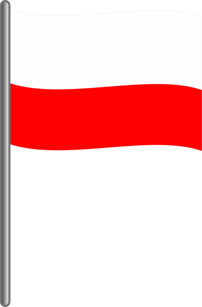 Polen vlag icoon PNG