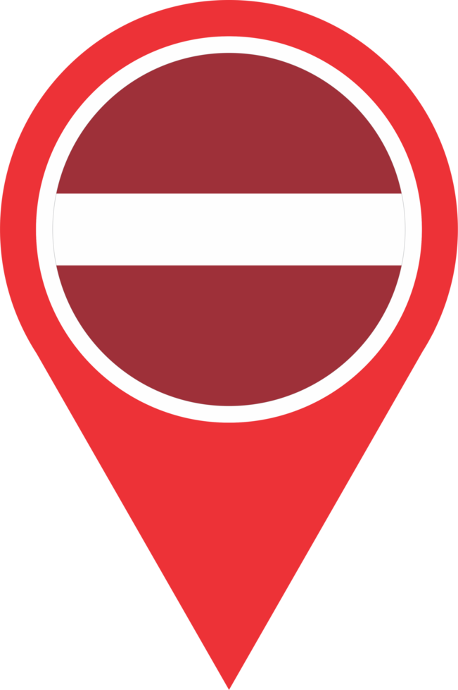 Latvia flag pin map location png