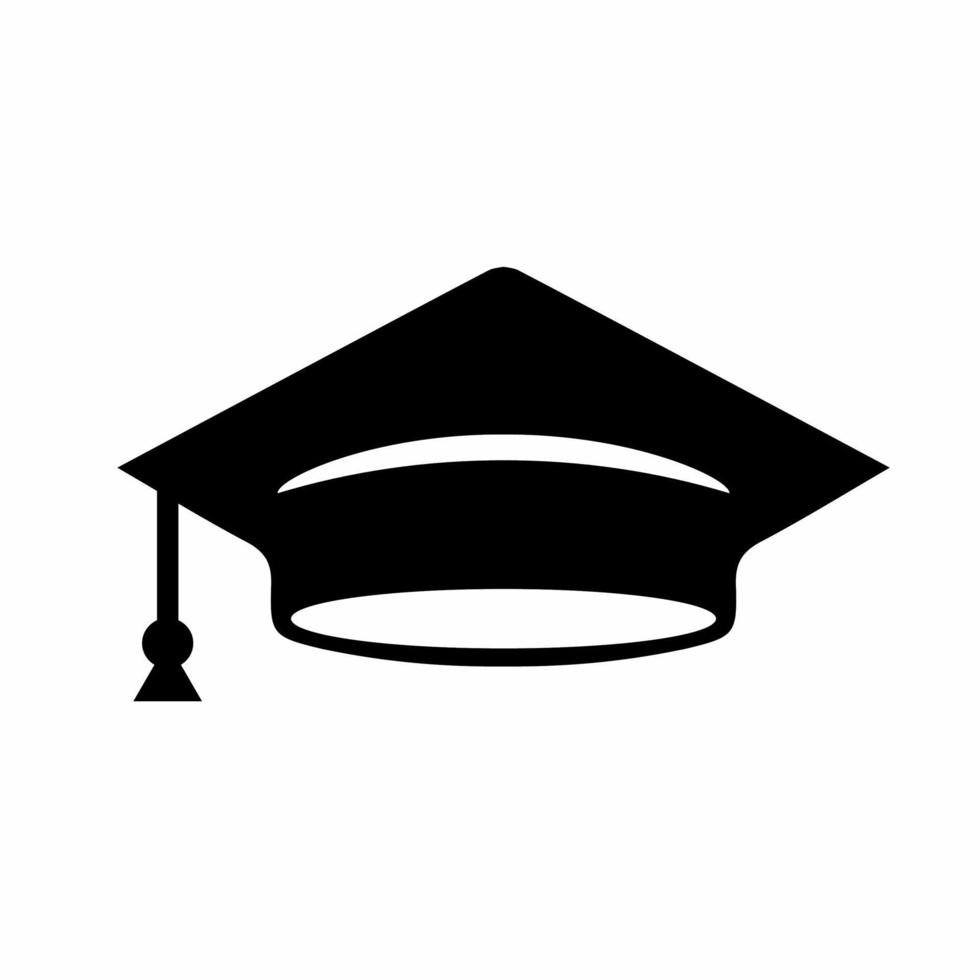 Graduation cap icon simple vector illustration.