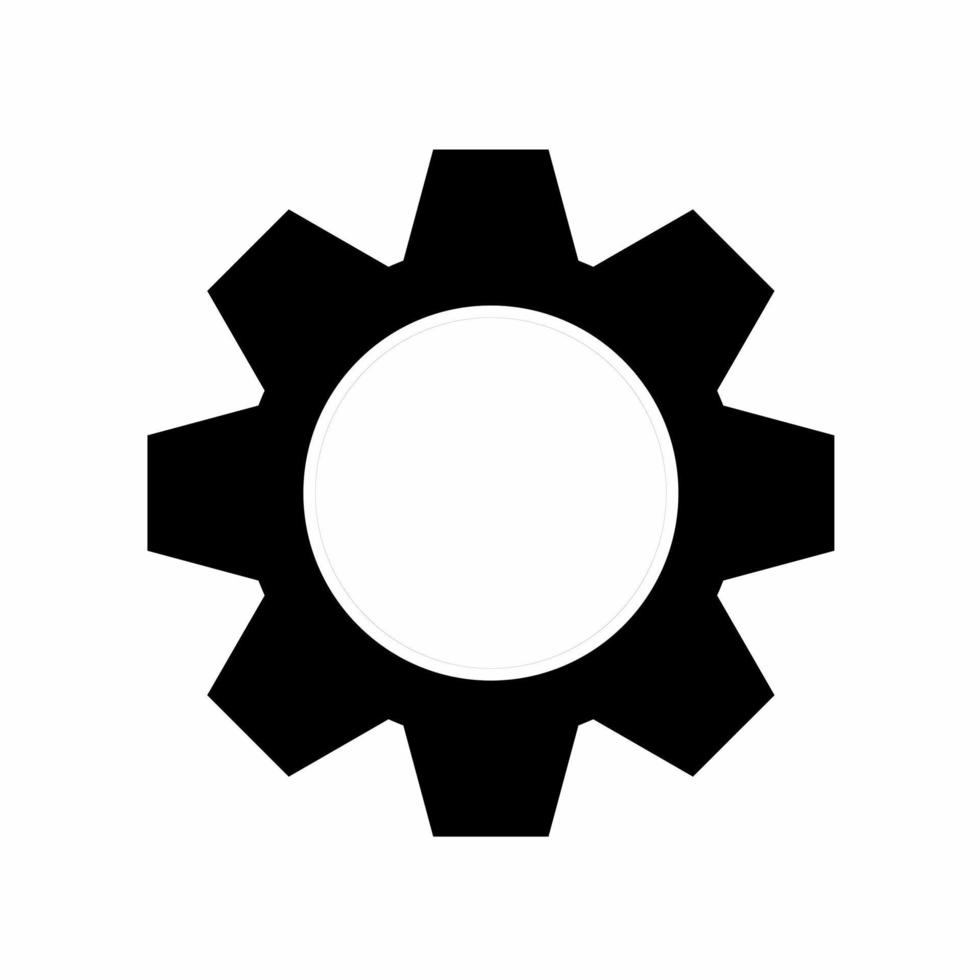 Gear icon simple vector illustration.