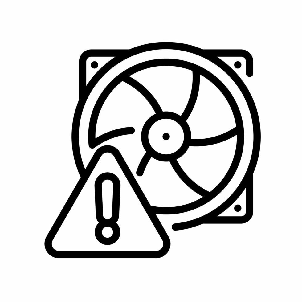 ventilador icono sencillo vector ilustración.