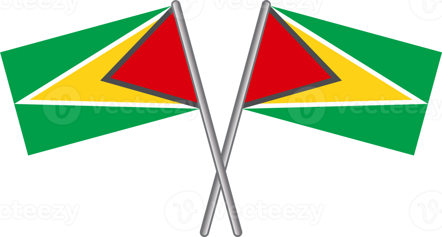 Guyana flag PNG