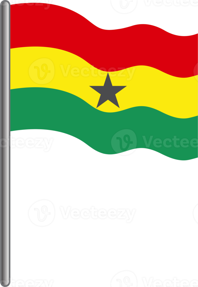 Ghana-Flagge png