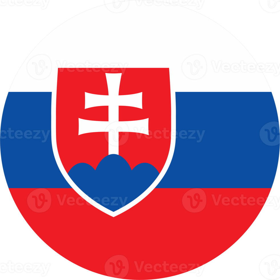 Slovakia flag round shape PNG